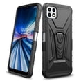 thumbnail image 3 of Compatible for Boost Celero 5G Case with Holster Belt Clip Hybrid Shockproof Protective Phone Cover with Kickstand - Black, 3 of 7