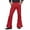 d-528Red103, variant on MEZZALL Men's Flared Trousers 70s Trousers Vintage Wide Leg Carnival Disco Trousers Versatile Solid Color Daliy Leisure Slacks