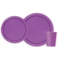 thumbnail image 2 of Unique Industries' Purple Round 7" Paper Plates, 24ct, 2 of 3