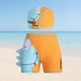 thumbnail image 2 of Swim Shorts for Boys with Matching Cap Elastic Waist Flat Front 2 Pc Set, 2 of 4