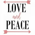 thumbnail image 2 of Matic,Jelena 20x20 Black Ornate Wood Framed with Double Matting Museum Art Print Titled - Love and Peace Arrow, 2 of 4