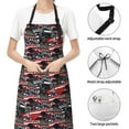 thumbnail image 4 of Kdxio Red And Blue Cars Apron with Pockets Adjustable Kitchen Aprons for Men Women Waterproof Aprons for Cooking,Drawing,Crafting, Baking Household Cleaning, 4 of 8