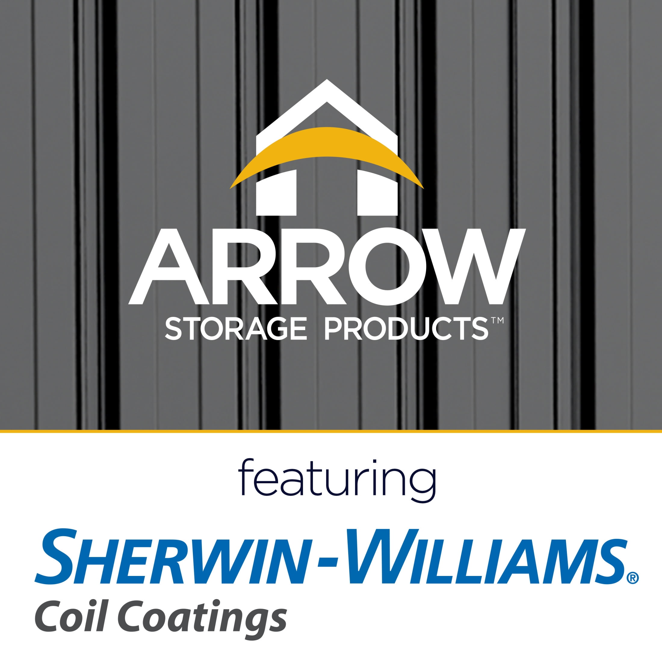 Arrow Essentials 10 x 10 x 6 ft Charcoal Steel Shed