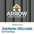 thumbnail image 6 of Arrow Essentials 10 x 10 x 6 ft Charcoal Steel Shed, 6 of 19