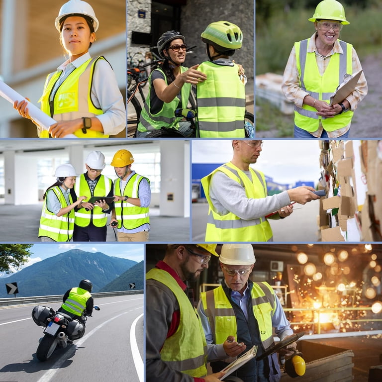 Class 2 Safety Vest, Neon Green Reflective photo 3