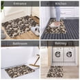 thumbnail image 5 of Yiaed Cute French Bulldog Print Flannel Doormat Mat Outdoor Indoor Door Mats, Non Slip Durable Entrance Rugs for Outside Entry, Porch, Resist Dirt, 16"x24", 5 of 7