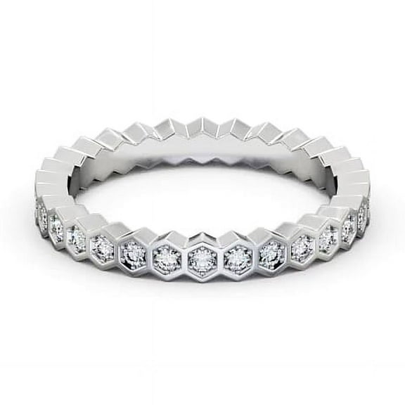 Nerra Jewel 14K White Gold Plated Rings for Her - 0.5 Ct Round Cut Diamond Rings - Bezel Set Design Anniversary Gift for Women's - Unique Jewelry Collection Wedding Gifts - Valentine Proposal Rings