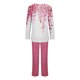 thumbnail image 4 of Puntoco Mujer Otoño Moda Casual Impreso Con Cuello En V Manga Larga + Pantalones Traje Rosa Xl, 4 of 5