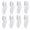 White, variant on Single Hole Bunion Corrector, Big Toe Overlap Separator, Silicone Toe Spreader, Soft SEBS, 8PCS