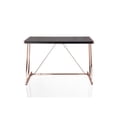 thumbnail image 4 of ACME Finis Writing Desk with USB Dock in Black and Rose Gold, 4 of 5