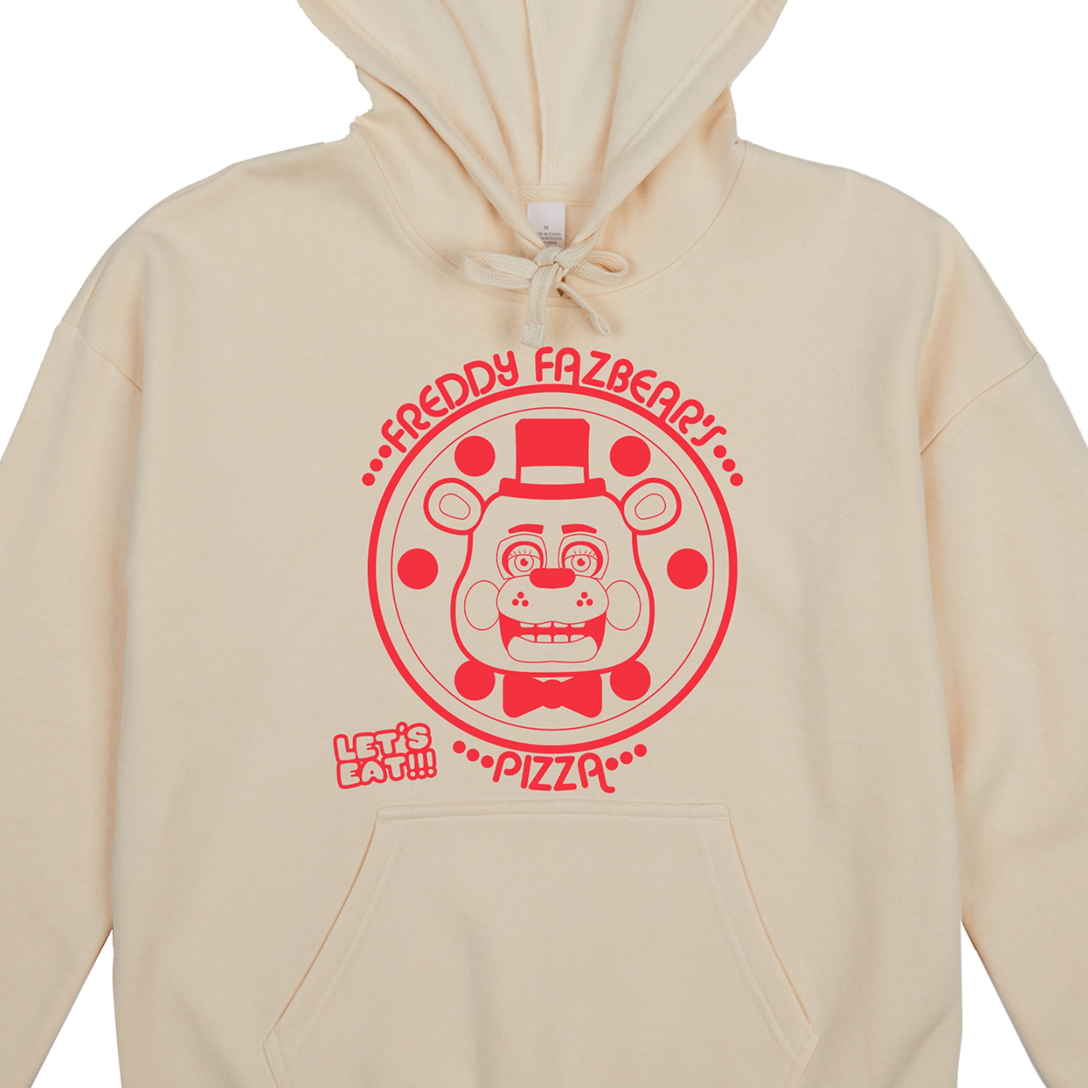 Five Nights At Freddy's Freddy Fazbear's Pizza Women's Tofu Long Sleeve Hooded Sweatshirt With 3D Ears-Large