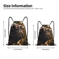 thumbnail image 2 of Bingfone Pug Wearing Sunglasses Flowers Drawstrings Backpacks Bags for Men Women Gym Drawstrings Bag-Medium, 2 of 6