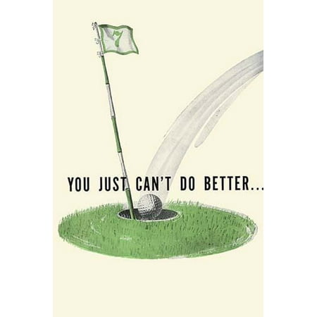 A commentary on golf and life from a magazine ad Poster Print by
