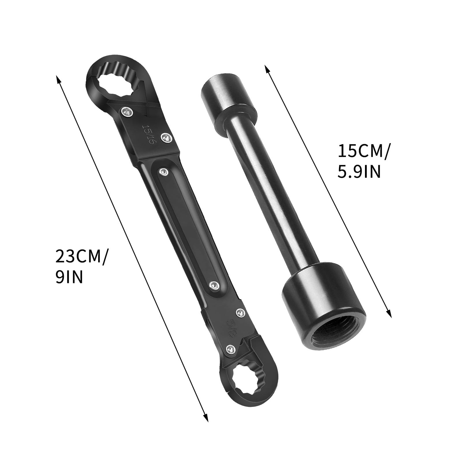 Adjustable Wrench for Plumbing Repairs and Automotive Work,Double Head Tool with Ergonomic Handle,Multi Size Pipe Wrench for Faucet Installation,Professional Tool for Mechanics