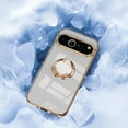 thumbnail image 4 of TECH CIRCLE Case for Google Pixel 9 Pro, Pixel 9 Case 6.3" (2024) - Shiny Plating Cute Case with Magnetic Kickstand / Ring Holder, Durable Soft Silicone Slim Thin Lightweight Phone Cover, White, 4 of 6