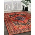 thumbnail image 3 of Ahgly Company Machine Washable Indoor Square Traditional Rust Pink Area Rugs, 7' Square, 3 of 7