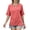 Pink, variant on Women's Summer Tops Casual Crew Neck Blouse Batwing Basic Half Sleeve Loose Fit Cute Flowy Shirts