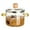 YE1, variant on Heat- Borosilicate Glass Stovetop Cooking Pot with Lid for Simmering Soup Milk Pasta and Porridge Easy Clean Transparent Cookware
