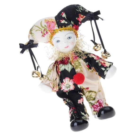 Lovely Porcelain Triangel Doll in Brocade Clothes For Valentine Gift