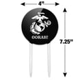 thumbnail image 2 of Acrylic Oorah! USMC Marine Corps White on Black Officially Licensed Cake Topper Party Decoration for Wedding Anniversary Birthday Graduation, 2 of 7