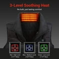 thumbnail image 3 of Heated Vest, Unisex Heated Clothing for men women, Lightweight USB Electric Heated Jacket with 3 Heating Levels, 6 Heating Zones, Adjustable Size for Hiking (Battery Pack Not Included), 3 of 7