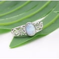 thumbnail image 6 of Beautiful Disney Rainbow Moonstone Ring,-925 Sterling Silver, Natural Moonstone Ring For Women, Moon Ring, 6 of 7