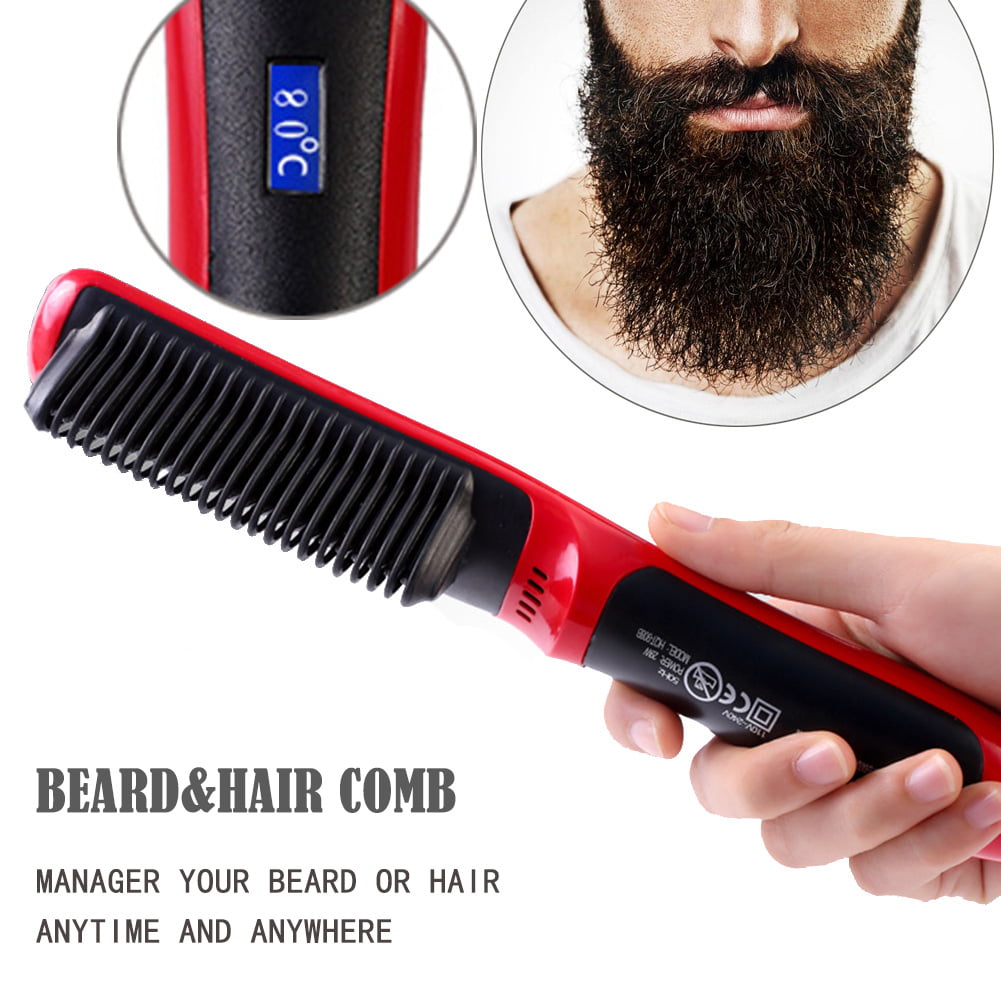 cordless beard straightening brush