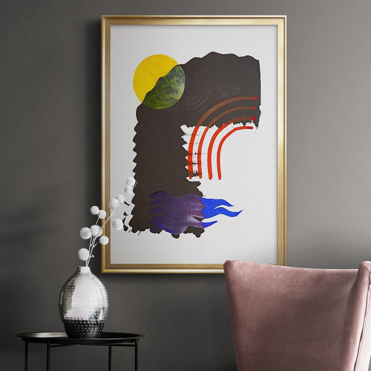 Shifting IV Premium Framed Print, in Gold, Black, or Silver - Ready to Hang