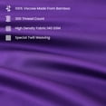 thumbnail image 2 of Queen Size Viscose Sheet Set with 16"Deep Pockets Fitted Bed Sheet Set, Purple, 2 of 7