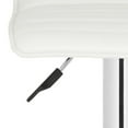 thumbnail image 6 of SAFAVIEH Kemonti Square Swivel Low Back Bar Stool, White, 6 of 7