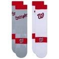 thumbnail image 2 of Washington Nationals Two-Pack Home & Away Uniform Crew Socks, 2 of 2