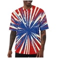 thumbnail image 2 of Purcolt 4th of July Shirts for Men Short Sleeve Crew Neck Patriotic Graphic T-Shirts Independence Day Tee Tops, 2 of 7