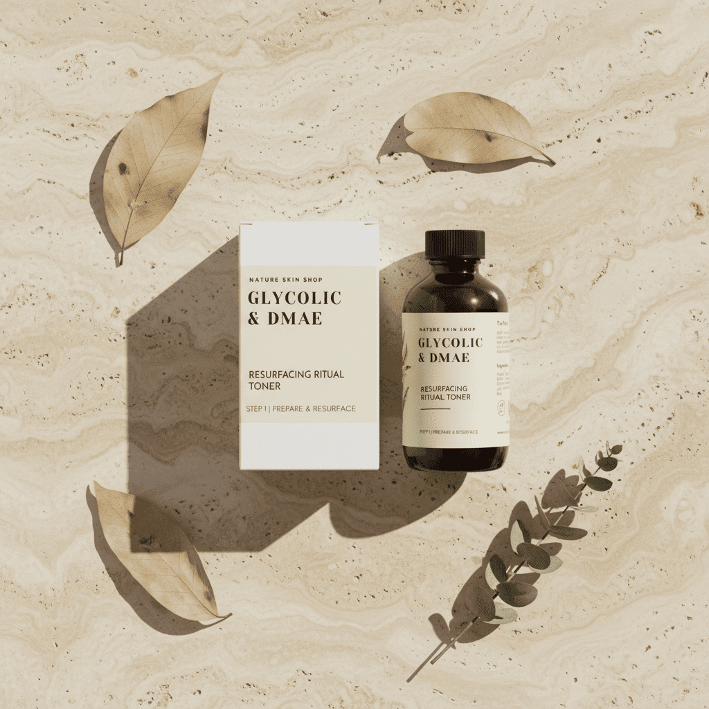Nature Skin Shop Glycolic Acid and DMAE Resurfacing Toner Liquid 4 oz