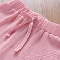 thumbnail image 4 of KYAIGUO Kids Toddler Girls Cotton Bell Bottoms Solid Color Flared Pants Baby Girls Elastic Waist Light Flared Leggings Summer Trousers for 1-6 Years, 4 of 9