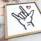 thumbnail image 2 of Regalos del Día de San Valentín Te Amo Lenguaje de Señas Decoración Letrero de Madera, Te Amo Adorno Lenguaje de Señas Regalos para Boda de San Valentín, 2 of 5