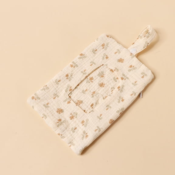 Baby Wipe Holder Portable Wipe Dispenser Strollers Storage Bag Container Double Layer Travel Carry Case, Home Textile Storage