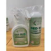 Hygea Natural Bed Bug Spray Killer & Laundry Detergent Additive, Flea Spray for Home Insect Killer Combo Kit, Regular, 2 Pack