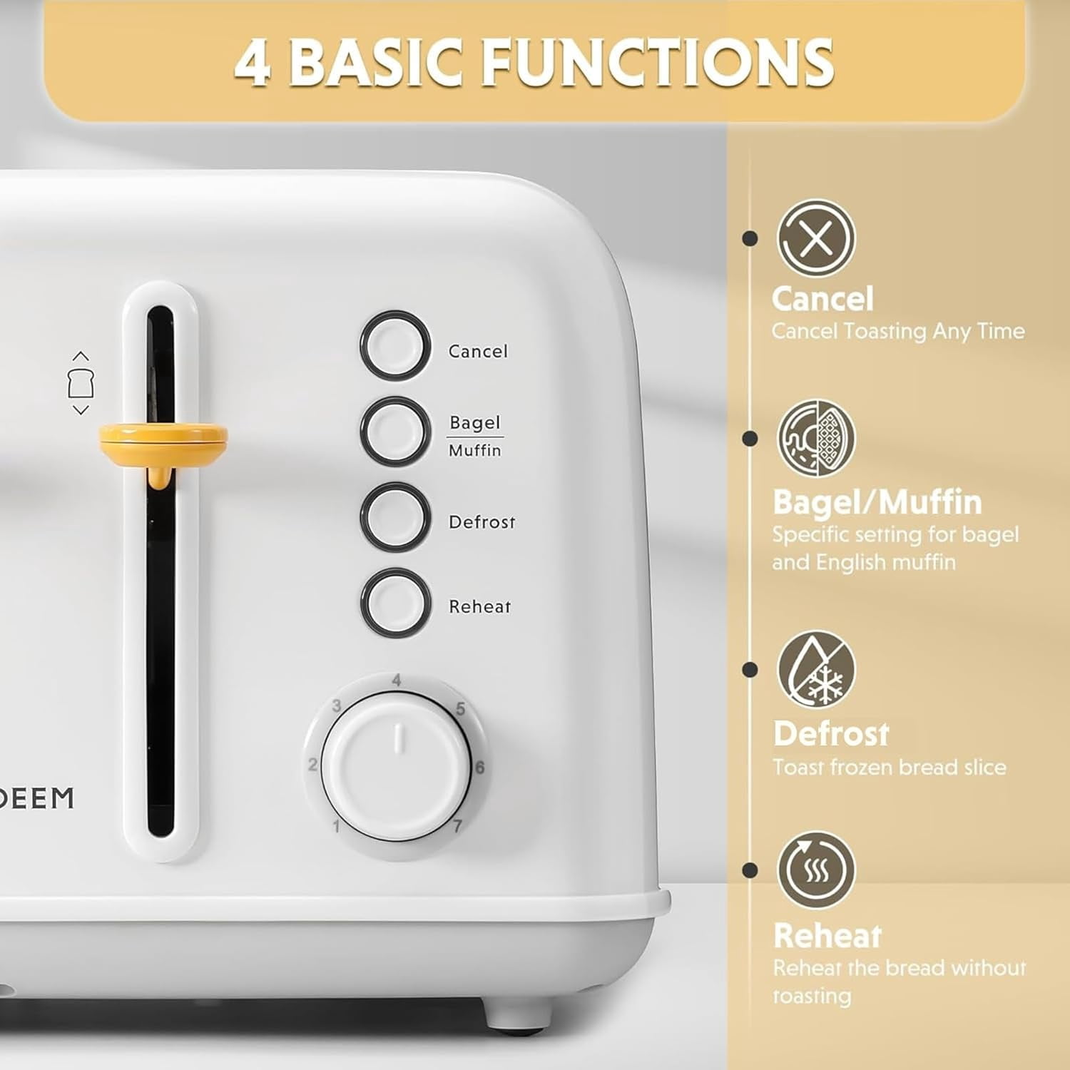 DT620 2-Slice Toaster, Extra Wide Slots, Retro Stainless Steel with High Lift Lever, Bagel and Muffin Function, Removal Crumb Tray, 7-Shade Settings,Cozy Greenish