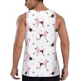 thumbnail image 3 of Easygdp Cute Poodle Dog Men's Tank Top, Sleeveless Muscle T Shirts, Breathable, Quick-Dry, Loose for Gym, Running, Fitness - 4X-Large, 3 of 9