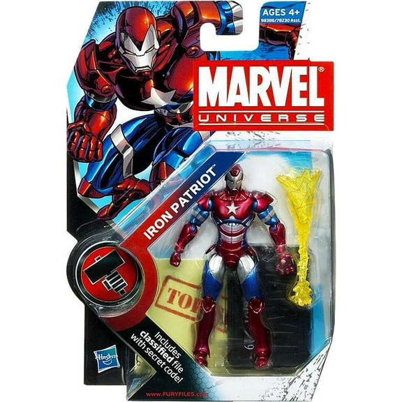 Marvel Universe Iron Patriot Helmet On Action Figure