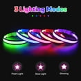 thumbnail image 3 of Collar LED para perro Flashseen, recargable por USB, color rojo rubí, 3 of 6