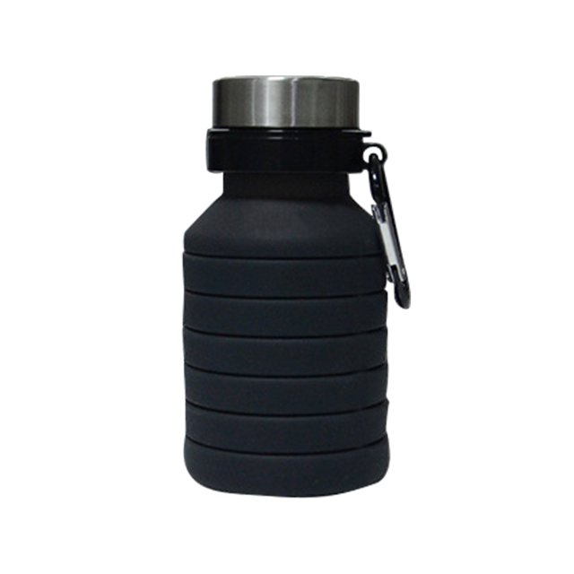 Botella de agua deportiva portátil plegable de silicona de gran capacidad para exteriores Wmkox8yii jkg5844