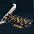 thumbnail image 4 of Adaptador M-Key Hugtrwg NVME SSD a PCI-EX4 Velocidad Completa 32 Gbps para PC Escritorio, 4 of 9