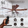 thumbnail image 7 of Matthews Fans - Irene-5HLK Five Blade Flush Mount Ceiling Fan with Integrated, 7 of 7