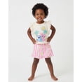 thumbnail image 4 of Disney Lilo and Stitch Girls Skort & T-Shirt Set, Summer Outfit with Ruffle Skirt for Toddler & Little Kids (Multi, 4), 4 of 5