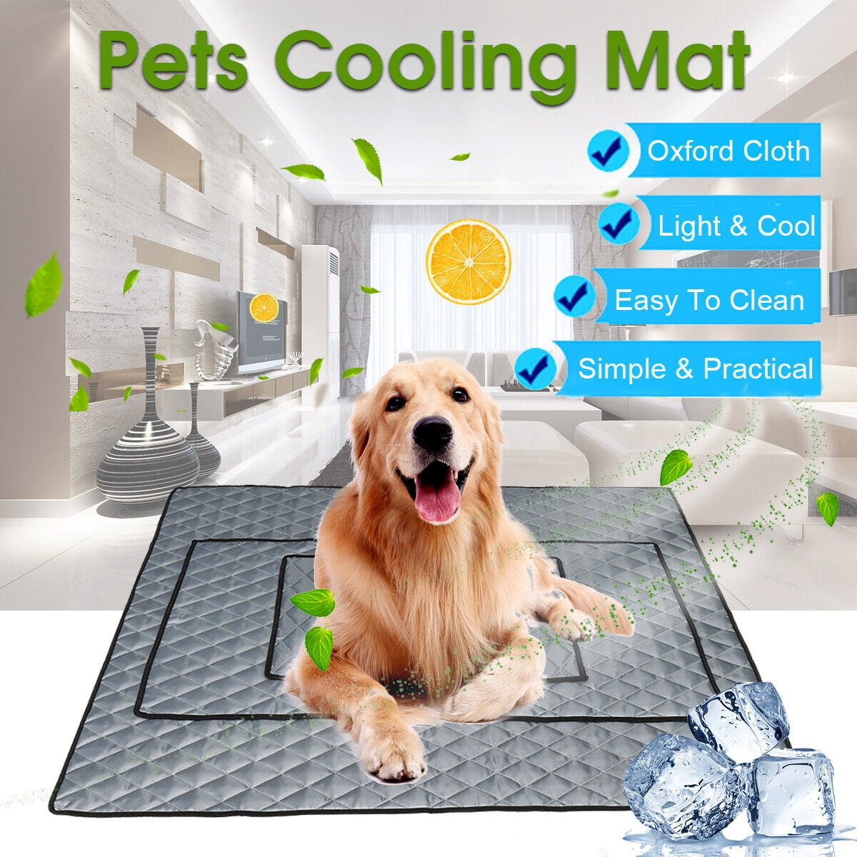 EZGO Pet Cooling Mat – Non-Toxic, Self-Cooling Pad For Dogs & Cats (S, M, L Sizes) - View #3