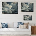thumbnail image 4 of Designart "The Majestic Glacial Landscape" Landscapes Print on Natural Pine Wood, 4 of 5