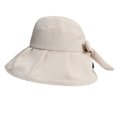 thumbnail image 1 of Sombrero de pescador con circunferencia de 55-60cm, sombrero protector solar para mujer, color sólido, ala grande, sombrero de pescador anti-ultravioleta, sombrero de sol de verano con lazo, 1 of 5