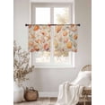 thumbnail image 4 of Vintage Yellow Seashell Sheer Curtains 54 Inch Long 2 Panels, Ocean Starfish Summer Retro Linen Light Filtering Rod Pocket Curtains, Sheer Voile Drapes for Living Room Bedroom, 52"x54", 4 of 8