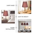 thumbnail image 3 of PENIKOKO 2Pack Farmhouse Lampshade Coffee Fabric Light Diffusion Round Bell Shape for Dining Room Decor, 3 of 8
